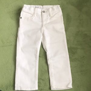 Gap boy 2 y slim fit white jeans